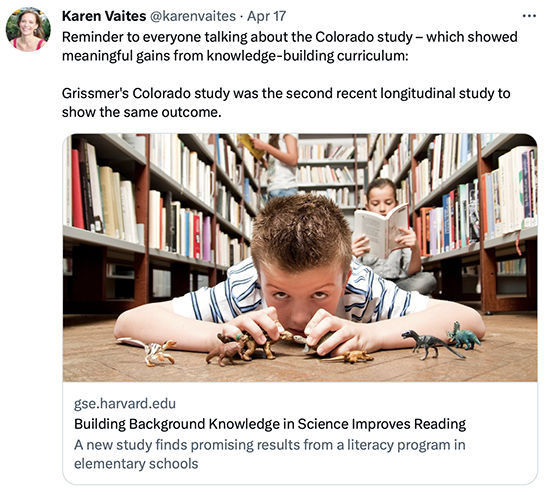 Building Background Knowledge Improves Reading